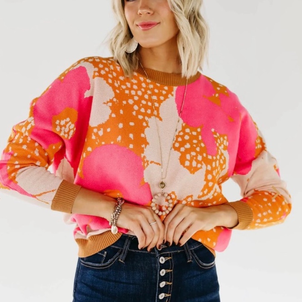 Mod Boutique - The Pierce Abstract Sweater - NWT